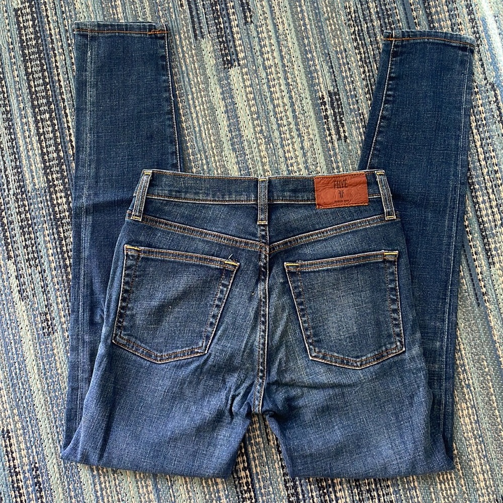 Frye High Rise Skinny Medium Wash Blue Jeans size 27 - Picture 7 of 7